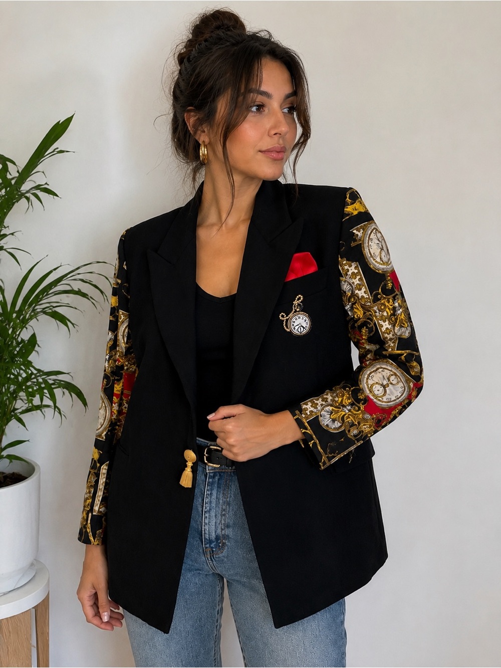 Vintage Criscione Blazer New York Clock Print Small